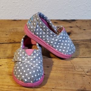 Tiny Toms Classic Polka-dot Shoes